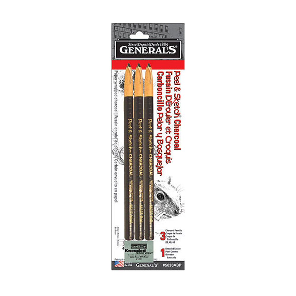 General Pencil, Pencils, Art & School, Peel & sketch, 3 count, 398219